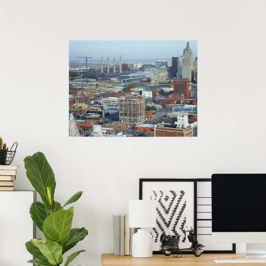 Kansas City Skyline Poster (Heimbüro)