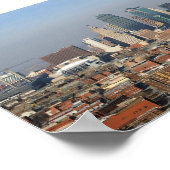 Kansas City Skyline Poster (Ecke)