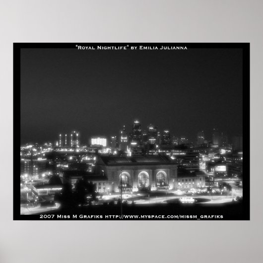 Kansas City Skyline Poster (Vorne)