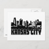 Kansas City Skyline Postkarte (Vorne/Hinten)