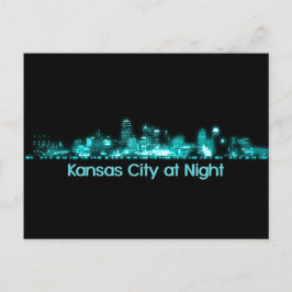 Kansas City Skyline Postkarte