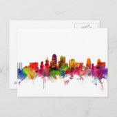 Kansas City Skyline Postkarte (Vorne/Hinten)