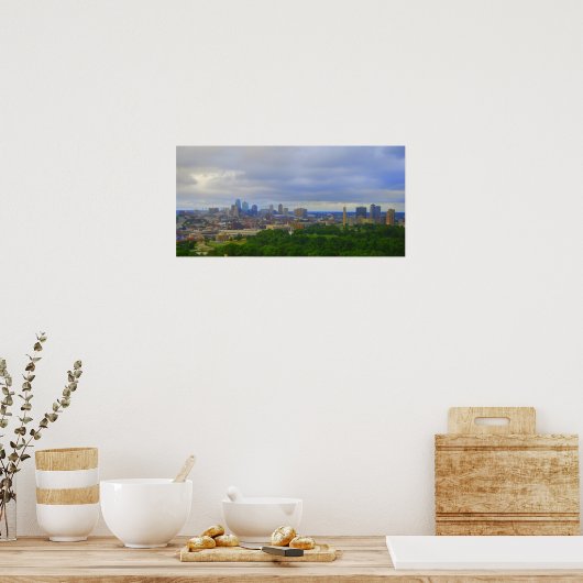 Kansas City Skyline Print Poster (Küche)