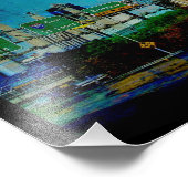 Kansas City Skyline Square Fotodruck (Ecke)