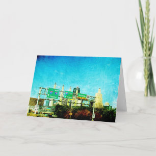 Kansas City Skyline und Höchstgeschwindigkeit 45 Karte