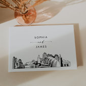 Kansas City Skyline Wedding Guest Book Gästebuch