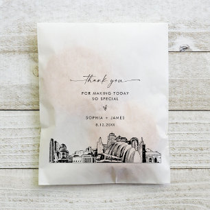 Kansas City Skyline Wedding Vielen Dank für Ihre U Geschenktütchen