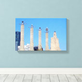 Kansas City Space Außerirdischen Leinwanddruck (Insitu (Holzboden))