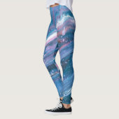 Kansas City Special 3 Cool Blue Abstrakte Leggings (Links)