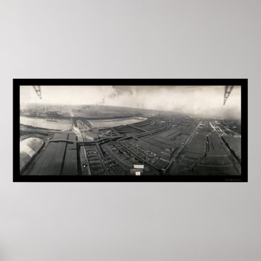 Kansas City Stockyards Foto 1907 Poster (Vorne)