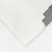 Kansas City Urban Skyline, Schwarz-Weiß-Foto Fleecedecke (Ecke)