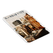 Kansas City Vintage Reisen Wasserfarbe Magnet (Rechte Seite)