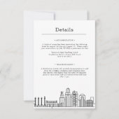 Kansas City Wedding | 2-seitige Gästedaten Einladung (Vorderseite)