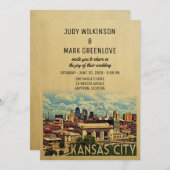 Kansas City Wedding Einladung Missouri (Vorne/Hinten)