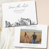 Kansas City Wedding Modern Save the Date Einladung