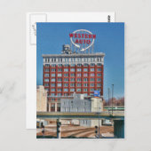 Kansas City Western Auto Sign Postkarte (Vorne/Hinten)