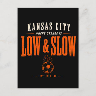Kansas City, wo Orange langsam und gemächlich ist Feiertagspostkarte