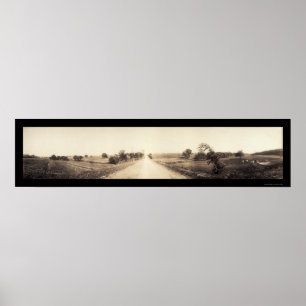 Kansas- Citybauernhof-Leben-Foto 1909 Poster