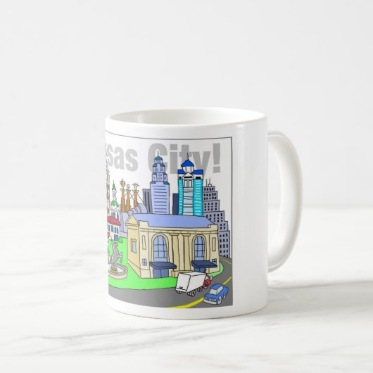 Kansas- Citykaffee-Tasse Kaffeetasse (VorderseiteRechts)