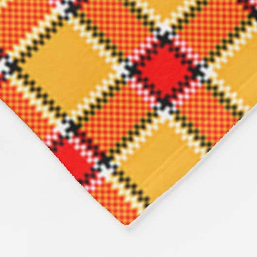 Kansas- Cityleiter-Fußball-Team färbt kariert Fleecedecke (Ecke)