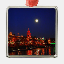 Kansas- Citypiazza-Weihnachtslicht-Verzierung Ornament Aus Metall