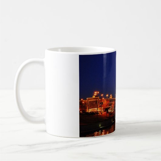 Kansas- Citypiazza-Weihnachtslichter Kaffeetasse (Links)
