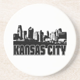 Kansas- CitySkyline Getränkeuntersetzer