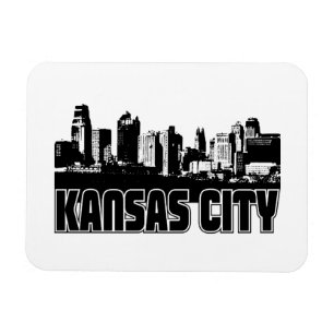 Kansas- CitySkyline Magnet