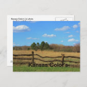Kansas Color Postcard Postkarte (Vorne/Hinten)