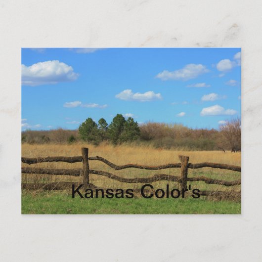 Kansas Color Postcard Postkarte (Vorderseite)