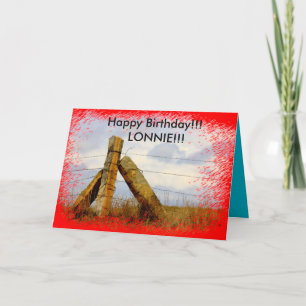 Kansas Country Corner Limestone Post Birthday Card Dankeskarte