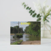 Kansas Country Flowater Post Card Postkarte (Stehend Vorderseite)