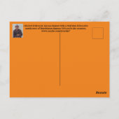 Kansas Country Mailbox Silhouette Postkarte (Rückseite)