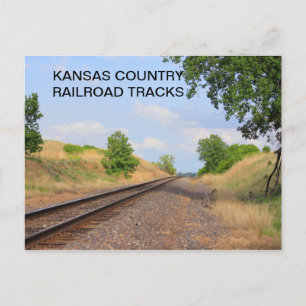 Kansas Country Railtracks POST CARD Postkarte