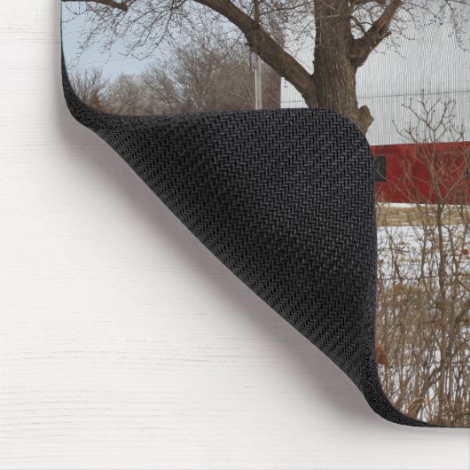 Kansas Country Red Barn Mouse Pad Mousepad (Ecke)