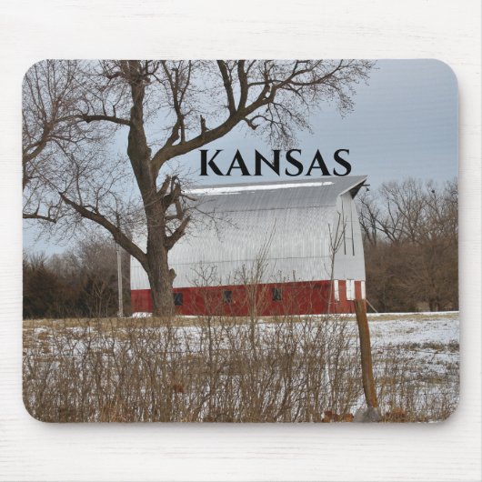 Kansas Country Red Barn Mouse Pad Mousepad (Vorne)