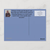 Kansas Country Windmill Post Card Postkarte (Rückseite)