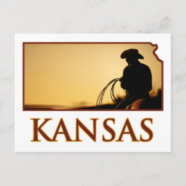 Kansas Cowboy Postkarte