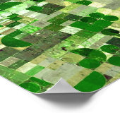 Kansas Crop Circles - Sat View Poster (Ecke)