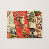 Kansas der Sonnenblume-Staat Puzzle (Horizontal)