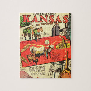 Kansas der Sonnenblumenstaat Puzzle