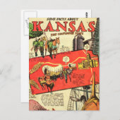 Kansas, der Staat der Sonnenblumen Postkarte (Vorne/Hinten)