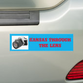 Kansas durch den Linse-Autoaufkleber Autoaufkleber (Auf Auto)