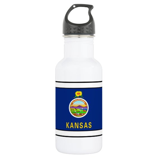 Kansas Edelstahlflasche (Vorderseite)