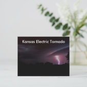 Kansas Electrical Tornado POST CARD!! Postkarte (Stehend Vorderseite)
