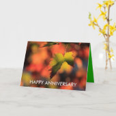 Kansas Fall Leave's Anniversary CARD Karte (Gelbe Blume)