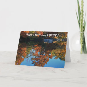 Kansas-Fall-Reflexion mit Wasser Geburtstag KARTE