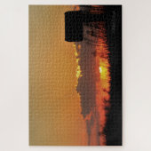 Kansas farbenfroher Sonnenuntergang mit Wolkenpuzz Puzzle (Vertikal)