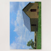 Kansas farbenfroher Stall mit Wolkenpuzzle Puzzle (Vertikal)