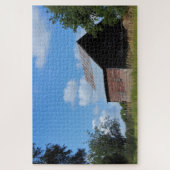 Kansas farbenfroher Stall mit Wolkenpuzzle Puzzle (Vertikal)
